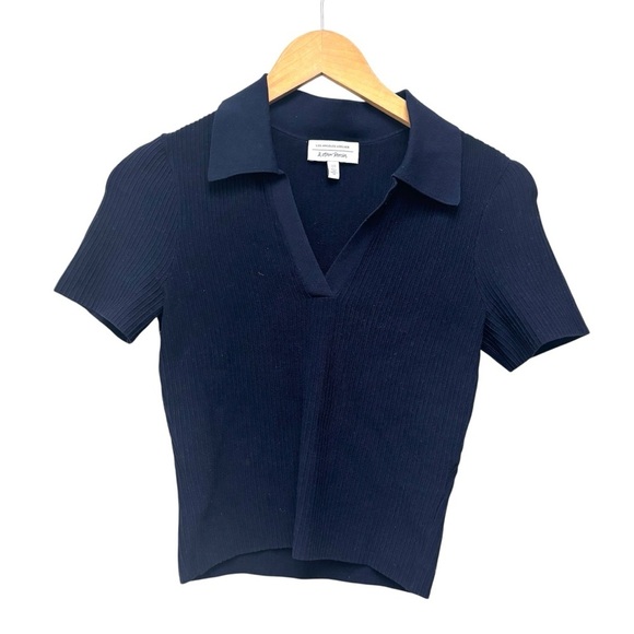 & Other Stories Cropped Open Collar Knit Top - Picture 2 of 10